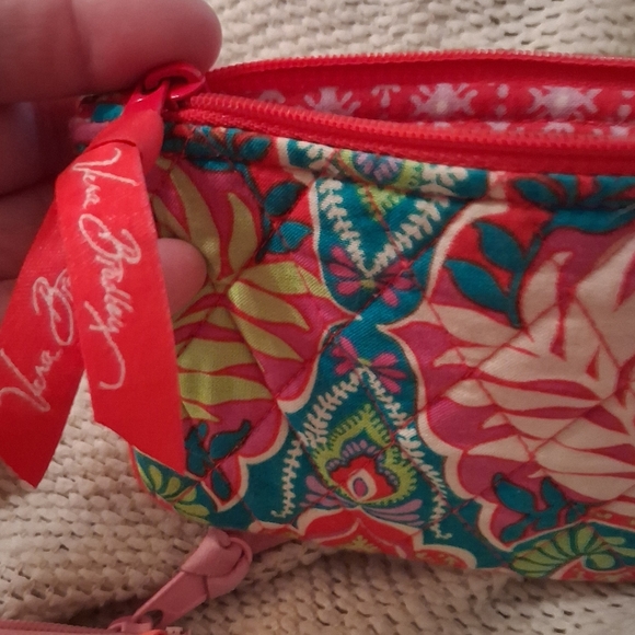 3 Vera Bradley Coin Purses In Pattern Paisley In Paradise,Folkloric And Pinwheel - Picture 8 of 8
